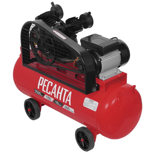 Купить Компрессор поршневой масляный Ресанта КП-100/400Р  9944758. Характеристики, отзывы и цены в Донецке