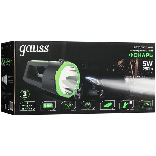 Купить Фонарь Gauss GFL701  9114061. Характеристики, отзывы и цены в Донецке