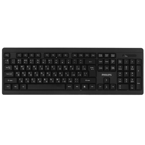 Купить Клавиатура+мышь беспроводная   Philips SPT6324 черный  9251631. Характеристики, отзывы и цены в Донецке