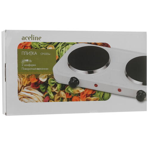 Купить Плита компактная электрическая Aceline CP-020w белый  5035198. Характеристики, отзывы и цены в Донецке