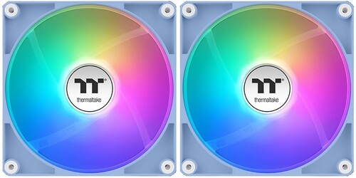Купить Комплект вентиляторов Thermaltake CT120 ARGB Hydrangea Blue [CL-F202-PL12BU-A] голубой  5486444. Характеристики, отзывы и цены в Донецке
