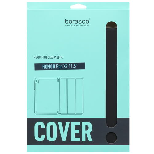 Купить Чехол-книжка BoraSCO для HONOR Pad X9 черный  5427215. Характеристики, отзывы и цены в Донецке