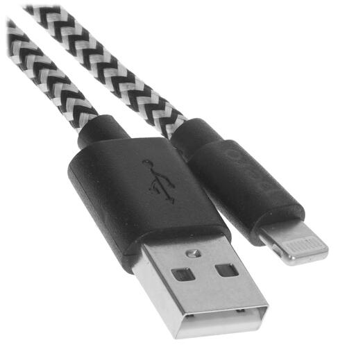 Купить Кабель круглый Pero Lightning 8-pin - USB серый 2 м  5048604. Характеристики, отзывы и цены в Донецке