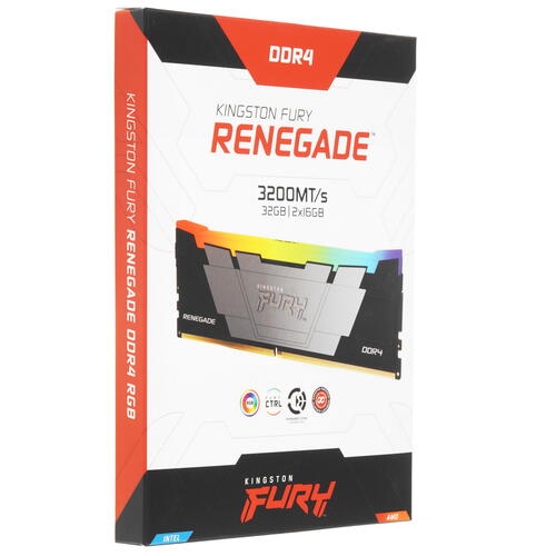 Купить Оперативная память Kingston FURY Renegade RGB [KF432C16RB12AK2/32] 32 ГБ  5447891. Характеристики, отзывы и цены в Донецке
