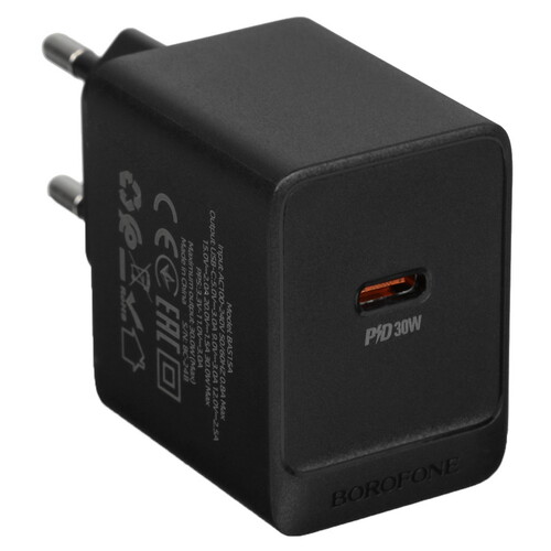 Купить Сетевое зарядное устройство Borofone BAS15A черный  5474704. Характеристики, отзывы и цены в Донецке