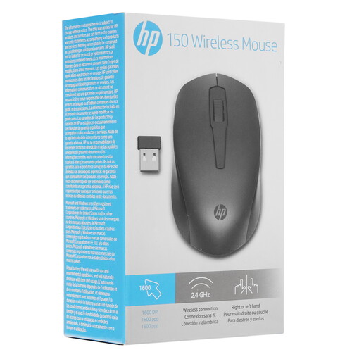 Купить Мышь беспроводная HP 150 Wireless  4872939. Характеристики, отзывы и цены в Донецке