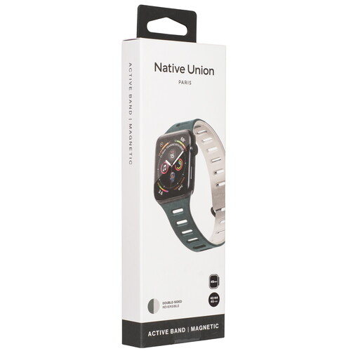 Купить Ремешок Native Union для Apple Watch 42/ 44/ 45/ 49mm зеленый/серый  9240504. Характеристики, отзывы и цены в Донецке