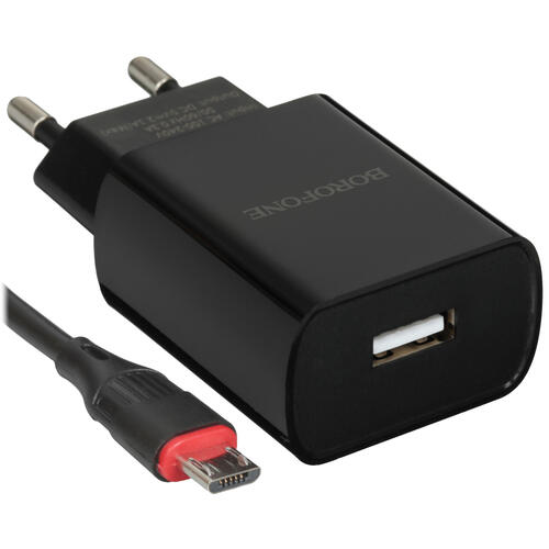 Купить Сетевое зарядное устройство Borofone BA20A Sharp черный  5367574. Характеристики, отзывы и цены в Донецке