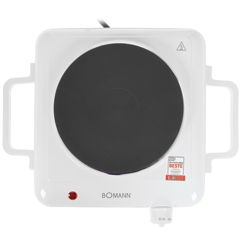 Купить Плита компактная электрическая Bomann EKP 5027 CB белый  5327197. Характеристики, отзывы и цены в Донецке