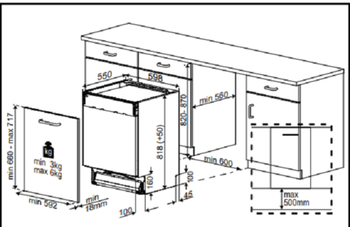 Купить Встраиваемая посудомоечная машина Hotpoint HI 4C39  5483449. Характеристики, отзывы и цены в Донецке