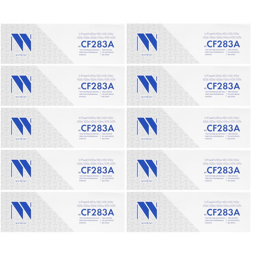 Купить Картридж лазерный NV Print NV-CF283A-SET10 черный  5644113. Характеристики, отзывы и цены в Донецке