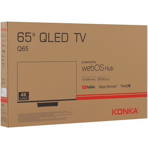 Купить 65" (165 см) Телевизор Konka Q65 черный  5412824. Характеристики, отзывы и цены в Донецке