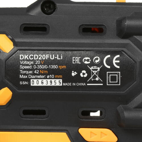 Купить Дрель-шуруповерт DEKO DKCD20FU-Li 063-4175  5325057. Характеристики, отзывы и цены в Донецке
