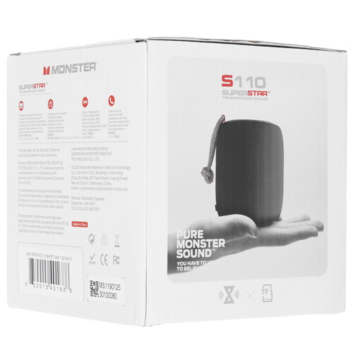 Купить Портативная колонка MONSTER SUPERSTAR s110, черный  9272371. Характеристики, отзывы и цены в Донецке