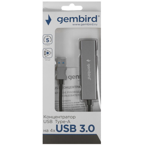 Купить USB-разветвитель Gembird UHB-C464  5470369. Характеристики, отзывы и цены в Донецке