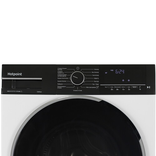 Купить Стирально-сушильная машина Hotpoint WDSH 75549 VBX белый  9214248. Характеристики, отзывы и цены в Донецке