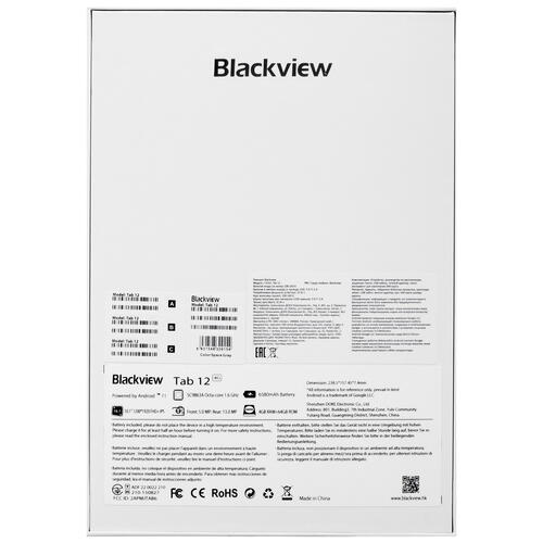 Купить 10.1" Планшет Blackview Tab 12 LTE 64 ГБ серый + чехол  5078682. Характеристики, отзывы и цены в Донецке