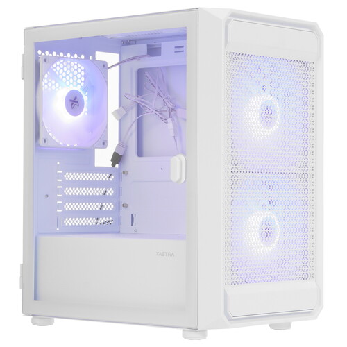 Купить Корпус XASTRA A303M 3ARGB [A303M-2FC14A-1FC12A-D-WH] белый  5621557. Характеристики, отзывы и цены в Донецке