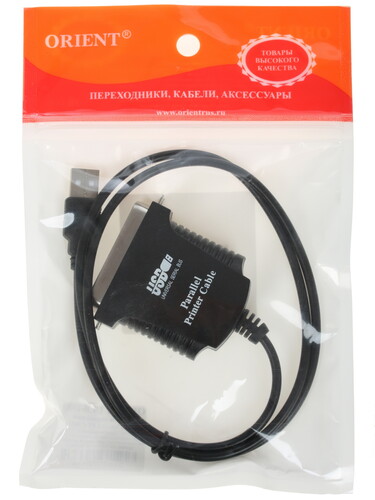Купить Кабель Orient USB 2.0 Type-A - LPT IEEE 1284-B  1247728. Характеристики, отзывы и цены в Донецке