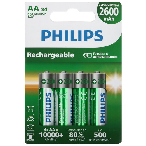 Купить Аккумулятор Philips R6B4RTU260/51 2600 мА*ч  9220709. Характеристики, отзывы и цены в Донецке
