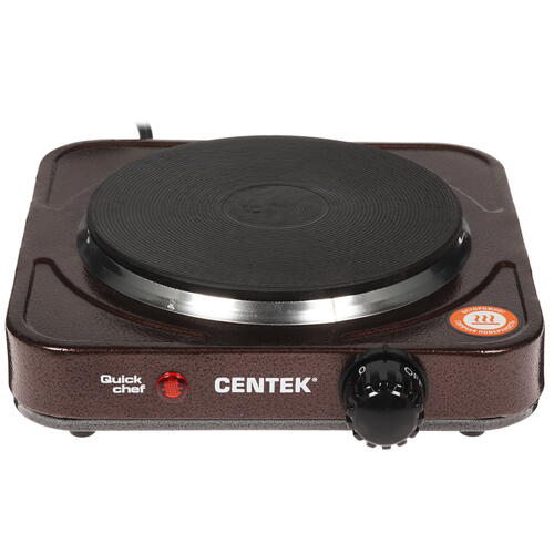 Купить Плита компактная электрическая Centek CT-1506 коричневый  8164595. Характеристики, отзывы и цены в Донецке