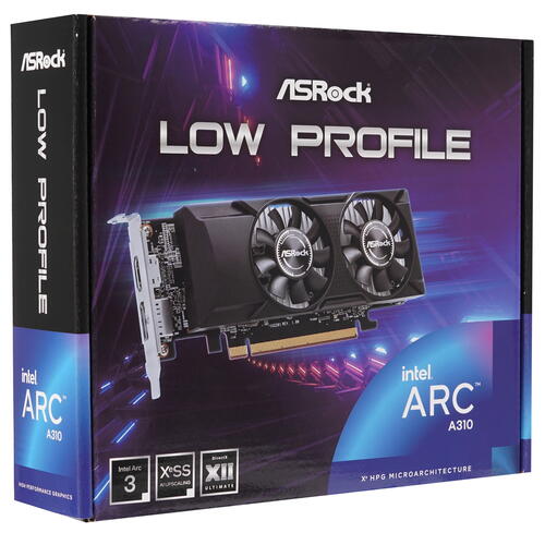 Купить Видеокарта ASRock Intel Arc A310 Low Profile  5428724. Характеристики, отзывы и цены в Донецке