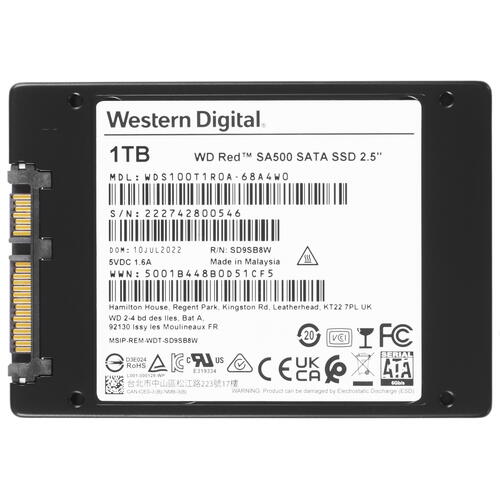 Купить 1000 ГБ 2.5" SATA накопитель WD Red SA500 [WDS100T1R0A]  5073134. Характеристики, отзывы и цены в Донецке