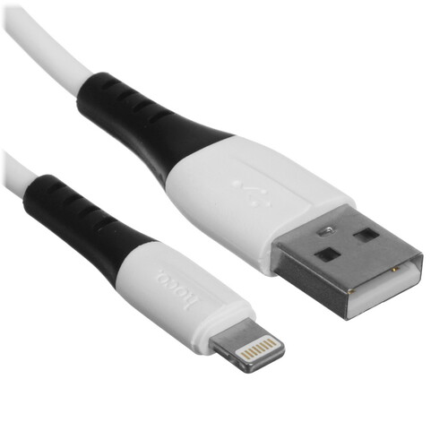 Купить Кабель круглый Hoco Lightning 8-pin - USB 2.0 Type-A белый 1 м  5475131. Характеристики, отзывы и цены в Донецке