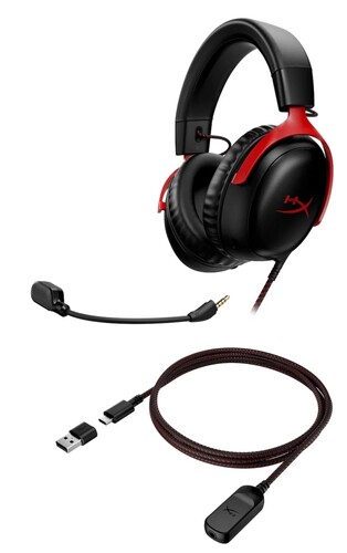 Купить Проводные наушники HyperX Cloud III красный 2023  5475489. Характеристики, отзывы и цены в Донецке