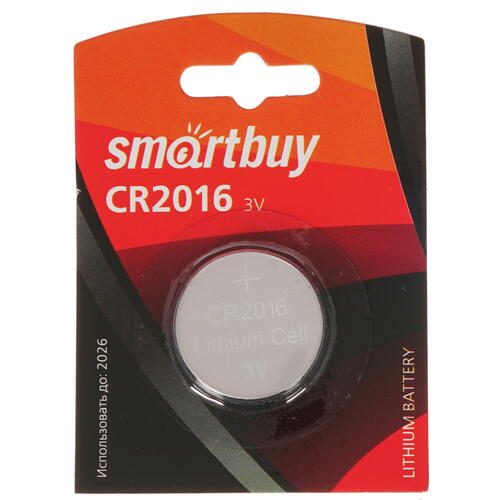 Купить Батарейка Smartbuy плоская / CR2016  5349451. Характеристики, отзывы и цены в Донецке