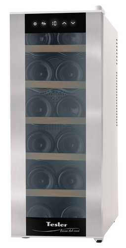 Купить Винный шкаф Tesler WCV-125 SILVER белый, серебристый  9057377. Характеристики, отзывы и цены в Донецке