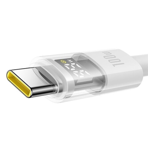 Купить Кабель круглый Baseus USB Type-C - USB 2.0 Type-A белый 1 м  5627657. Характеристики, отзывы и цены в Донецке