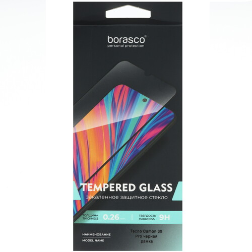 Купить Защитное стекло BoraSCO для экрана Tecno CAMON 30 Pro 5G  9304383. Характеристики, отзывы и цены в Донецке