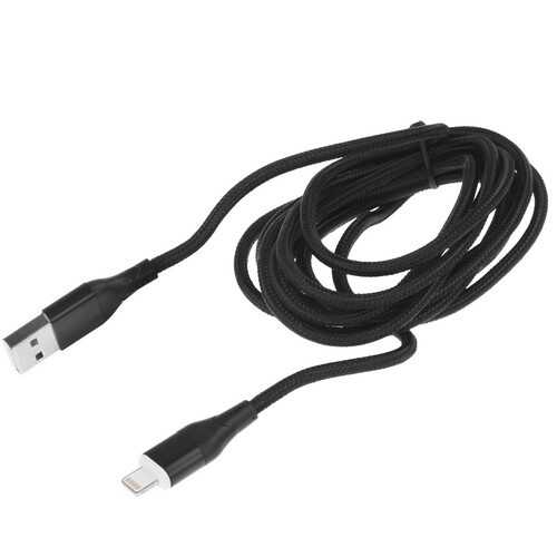 Купить Кабель круглый JETACCESS Lightning 8-pin - USB 2.0 Type-A черный 2 м  5617837. Характеристики, отзывы и цены в Донецке