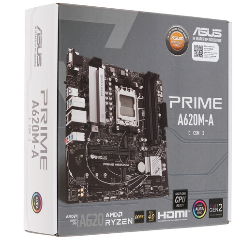 Купить Материнская плата ASUS PRIME A620M-A-CSM  5449155. Характеристики, отзывы и цены в Донецке