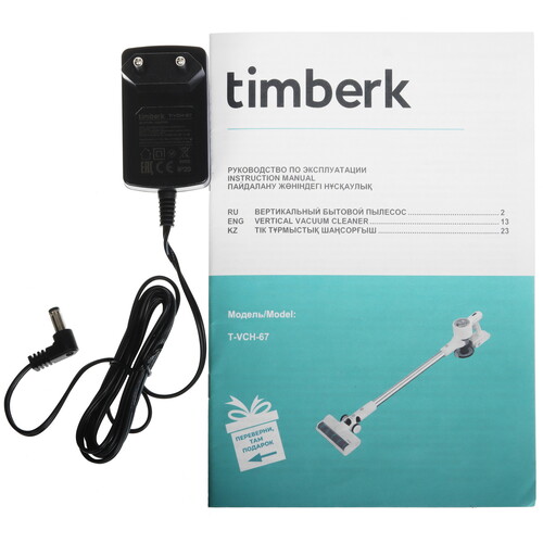 Купить Пылесос  вертикальный  Timberk T-VCH-67  белый  9115463. Характеристики, отзывы и цены в Донецке