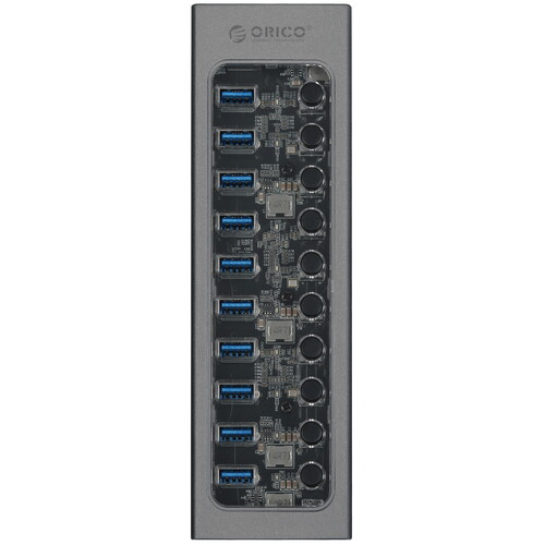Купить USB-разветвитель ORICO AT2U3-10AB-EU-GY-BP  5471164. Характеристики, отзывы и цены в Донецке