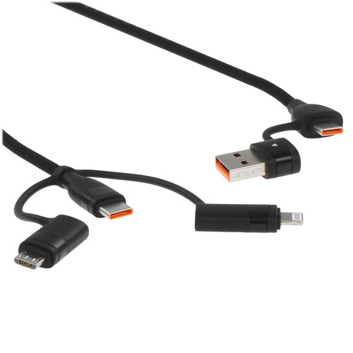 Купить Кабель круглый USAMS Lightning 8-pin, micro USB, USB Type-C - USB 2.0 Type-A, USB Type-C черный 1.2 м  5480366. Характеристики, отзывы и цены в Донецке
