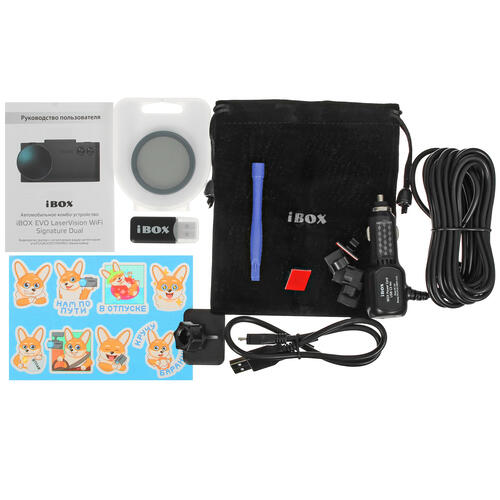 Купить Видеорегистратор с радар-детектором iBOX EVO LaserVision WiFi Signature Dual  9011876. Характеристики, отзывы и цены в Донецке