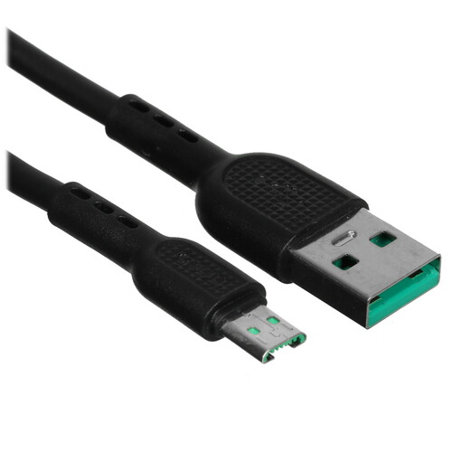 Купить Кабель круглый Hoco micro USB - USB 2.0 Type-A черный 1 м  5470823. Характеристики, отзывы и цены в Донецке