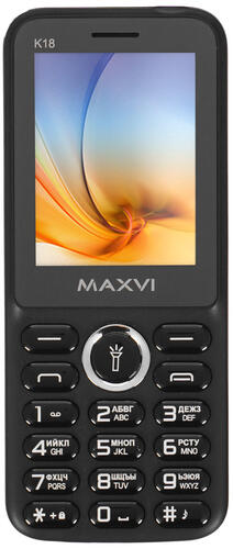 Купить Сотовый телефон Maxvi K18 черный  5360178. Характеристики, отзывы и цены в Донецке