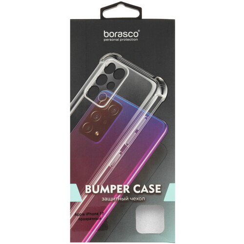Купить Накладка  BoraSCO Bumper Case для Apple iPhone 17 прозрачный  5637748. Характеристики, отзывы и цены в Донецке