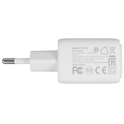 Купить Сетевое зарядное устройство Aukey PA-C2 Comet белый  5600111. Характеристики, отзывы и цены в Донецке