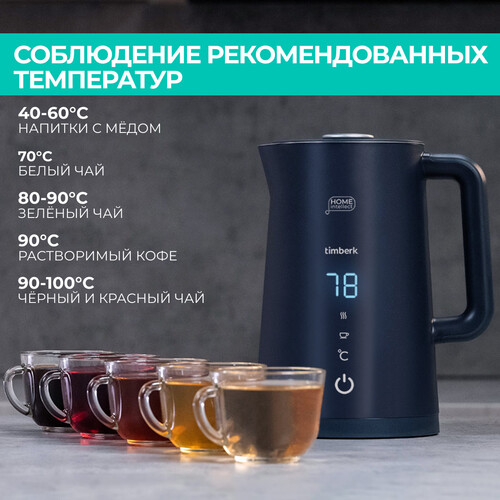 Купить Электрочайник Timberk T-EK21S104WF черный  9091195. Характеристики, отзывы и цены в Донецке