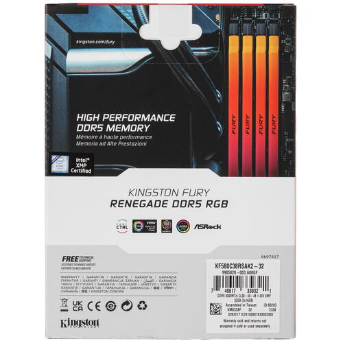 Купить Оперативная память Kingston FURY Renegade Silver RGB  5436385. Характеристики, отзывы и цены в Донецке