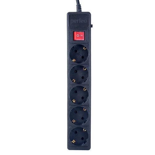 Купить Сетевой фильтр Perfeo POWER+ PF-PP-5/1.8-B черный  9172306. Характеристики, отзывы и цены в Донецке