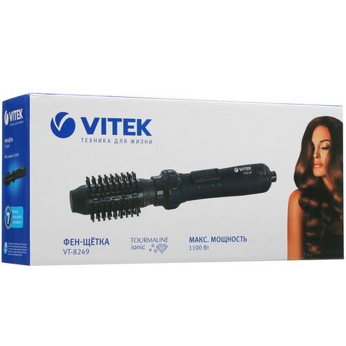 Купить Фен-щетка Vitek VT-8249 черный  9917029. Характеристики, отзывы и цены в Донецке