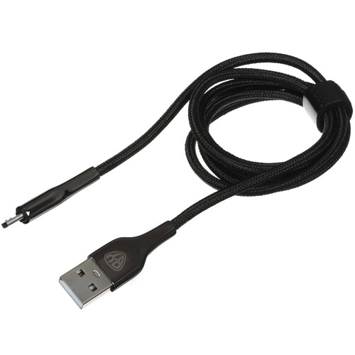Купить Кабель круглый BY micro USB - USB 2.0 Type-A черный 1 м  5482171. Характеристики, отзывы и цены в Донецке