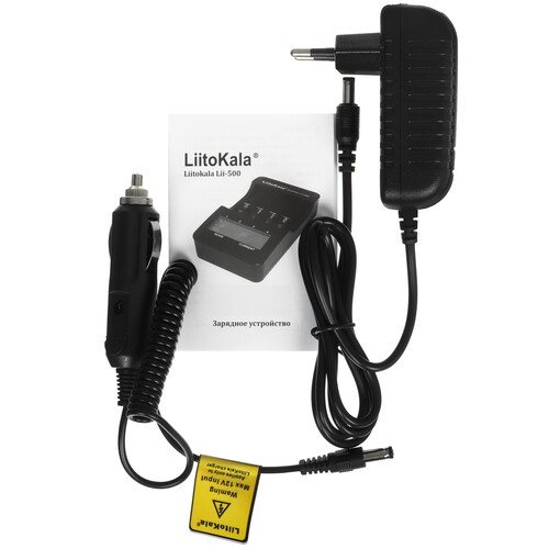 Купить Зарядное устройство LiitoKala Lii-500 EU+Carcable  9212371. Характеристики, отзывы и цены в Донецке