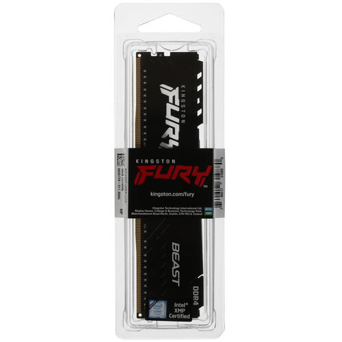 Купить Оперативная память Kingston FURY Beast Black [KF432C16BB1/16] 16 ГБ  5072385. Характеристики, отзывы и цены в Донецке